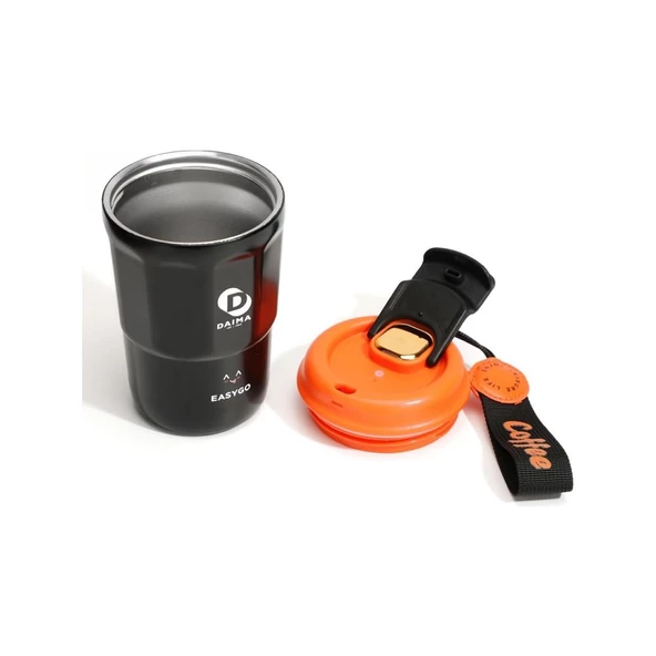 Daima EasyGo Bardak Termos Siyah 380 ml - 5