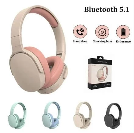 P2961 Pembe Kulak Üstü Kablosuz Bluetooth Kulaklık - 2