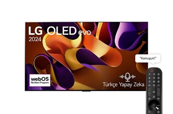 LG OLED83G4 83 inç 210 Ekran Sihirli Kumanda Uyumlu webOS Smart 4K OLED evo Galeri Tasarım TV - 1