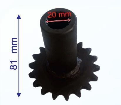 ÖN DİŞLİ ATV 18T - 428 İÇ 20 mm UZUNLUK 81 mm TM ürün görseli