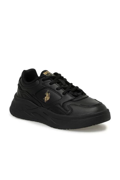 U.S. Polo Assn. MARTHA 4PR 101812789 Kadın Sneaker Ayakkabı Siyah Altın 36-40