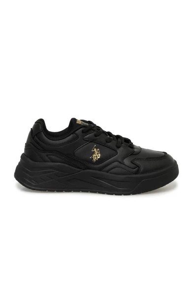 U.S. Polo Assn. MARTHA 4PR 101812789 Kadın Sneaker Ayakkabı Siyah Altın 36-40 - 2