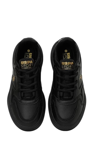 U.S. Polo Assn. MARTHA 4PR 101812789 Kadın Sneaker Ayakkabı Siyah Altın 36-40 - 4