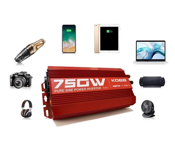 KOBB KBN750 12V/220V Tam Sinüs Dönüştürücü İnvertör 750Wat - 3