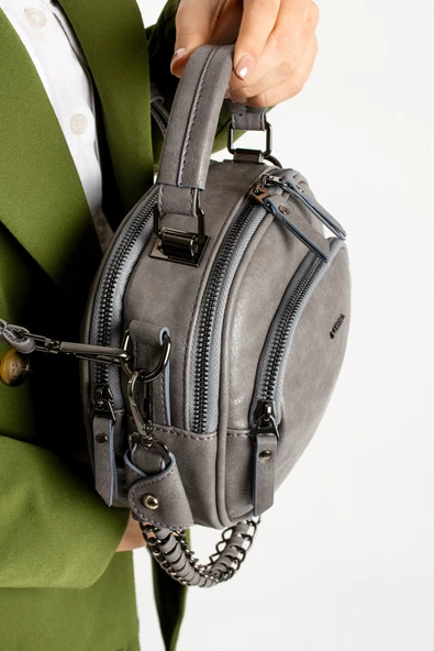 M 722 Mega Bag Kadın Suni Deri Omuz Çantası - 5