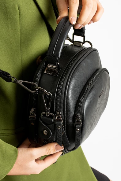 M 722 Mega Bag Kadın Suni Deri Omuz Çantası - 11