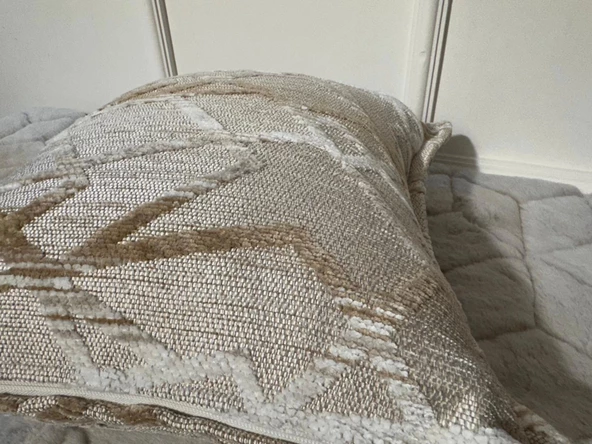 NİVEMESHOME KIRLENT KILIFI 45X45 MATEO 63-01 KREM-KAHVE - 2