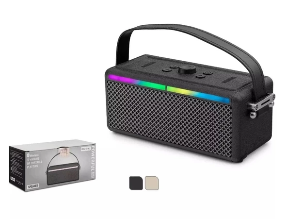 Hoparlör Bluetooth-Usb-Sd Rgb Işıklı 185x78x78 Hadron M82