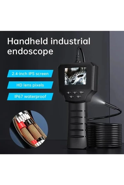 2.4 İNÇ EKRAN 10 METRE 8 LED YILAN KAMERA - 3