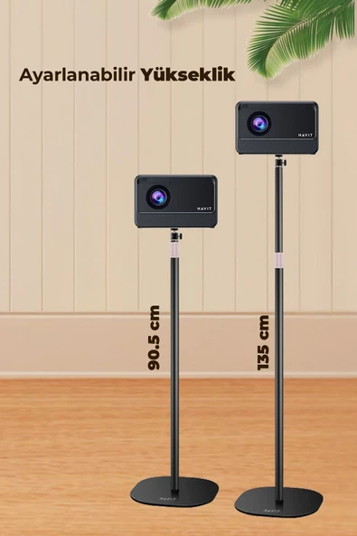 Havit PA305 Ayaklı Projeksiyon Tripod 90 - 135cm Ayarlanabilir Yükseklik Karbon Çelik - 5