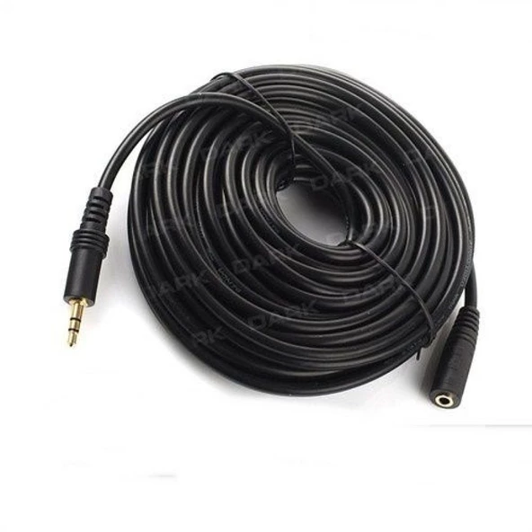5 Metre Streo Kulaklık Uzatma Kablosu 3,5 Mm Erkek Dişi