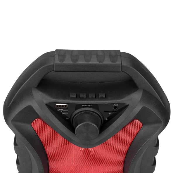 Bluetooth Hoparlör Usb-Sd Mikado MD-5BT X-Life Siyah-Kırmızı - 2