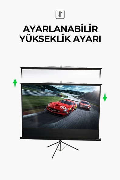 Havit 220x125cm Ayarlanabilir 100inç 16:9 Boyut Ayaklı Projeksiyon Perdesi - 3