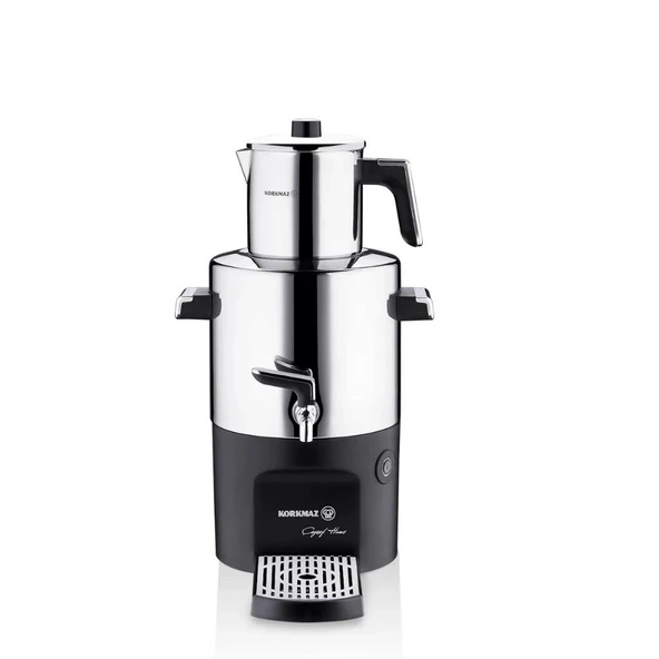 Korkmaz Dayanıklı Paslanmaz Çelik Çayşef Home Semaver  Inox/Parlak A844-01