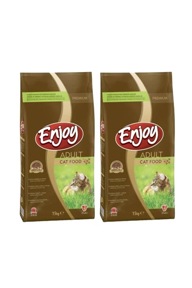 Enjoy Tavuklu Yetişkin Kedi Maması 2 x 15 KG