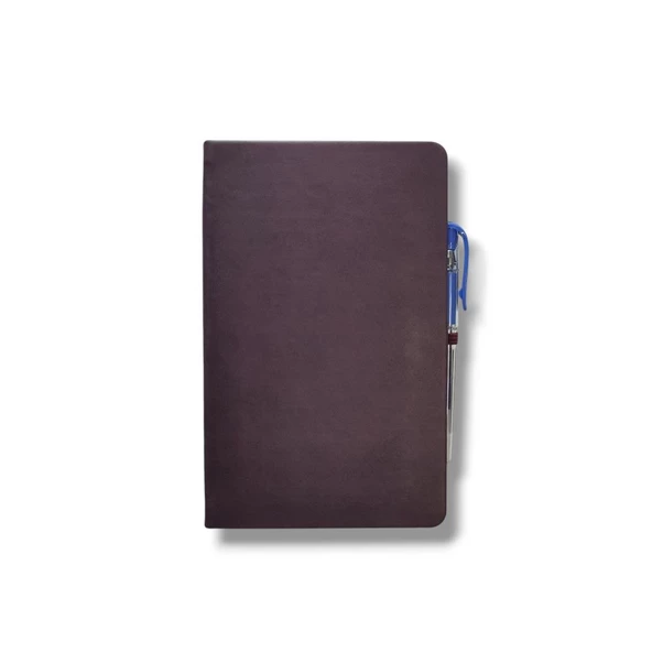 Tarihsiz 13x21 Bordo Çizgili Defter ivory Kağıt - 3