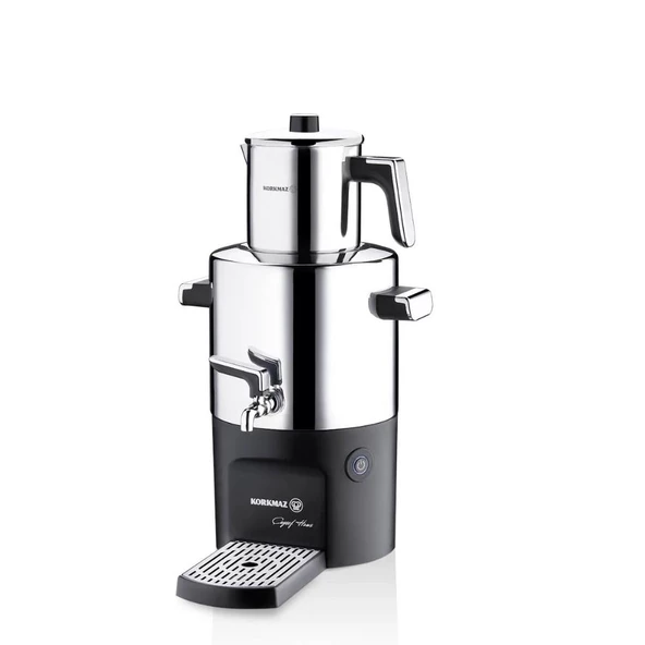 Korkmaz Dayanıklı Paslanmaz Çelik Çayşef Home Semaver  Inox/Parlak A844-01 - 2