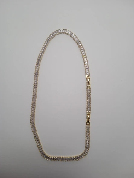 Çelik suyolu gold kolye - 2