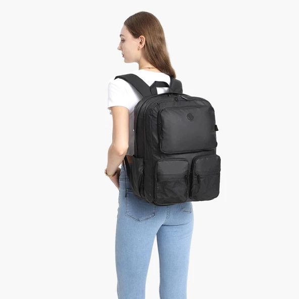 Gumi Kumaş Smart Bags Uniseks Büyük Boy Sırt Çantası 8761 - 8