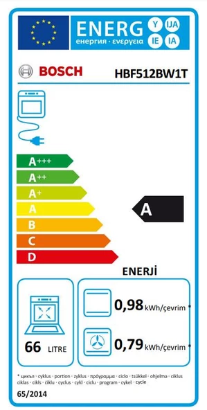 BOSCH HBF512BW1T BEYAZ ANKASTRE FIRIN - 8