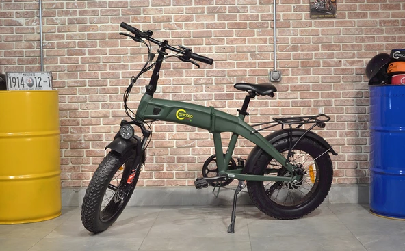 CİTYCOCO Fatbike Mini Katlanabilir Elektrikli Bisiklet 250 Watt - 7