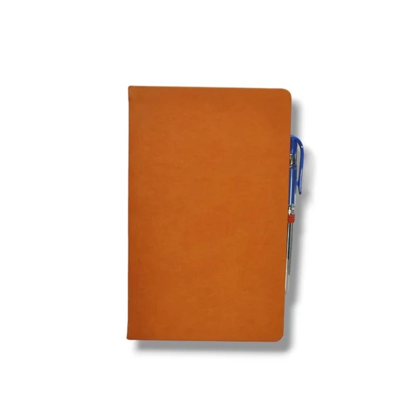 Tarihsiz 13x21 Turuncu Çizgili Defter ivory Kağıt - 2