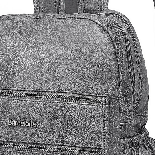 Yıkama Deri Sırt Askılı Kadın Çantası 21-K Barcelona 1902 - 4
