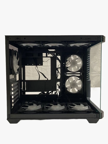 GAMEFORCE Bree 9x120 Mm Fanlı ARgb Kum Kontr lü EATX Oyuncu Bilgisayar Kasası - 4