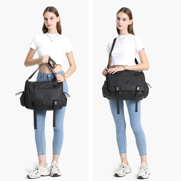Gumi Kumaş Smart Bags Uniseks Postacı Çantası 8763 - 6