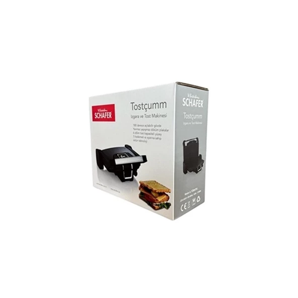 Schafer Tostçumm Siyah 1500 W Tost Makinesi - 3