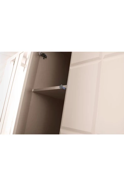 Helsinki Gardırop-mdf-kum Beji-240x60x220cm-6 Kapak-aynalı Kapak-ücretsiz Nakliye Ve Montaj - 6