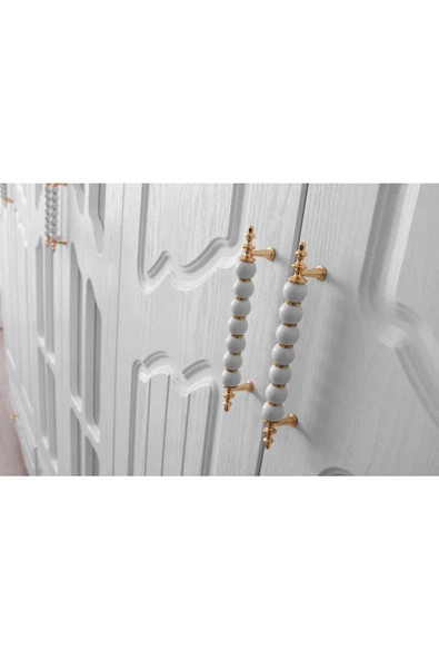 Riga Gardırop-mdf-beyaz-240x60x220cm-6 Kapak-aynalı Kapak-ücretsiz Nakliye Ve Montaj - 4