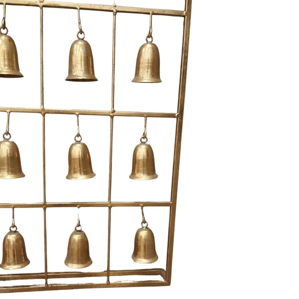 T.Concept Dekoratif Zilli Metal Duvar Aksesuarı Gold - 3