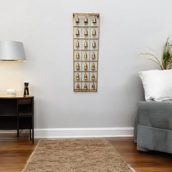 T.Concept Dekoratif Zilli Metal Duvar Aksesuarı Gold - 4