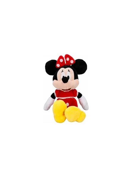 Sunman Minnie Kırmızı Elbiseli Peluş 36 cm - 3