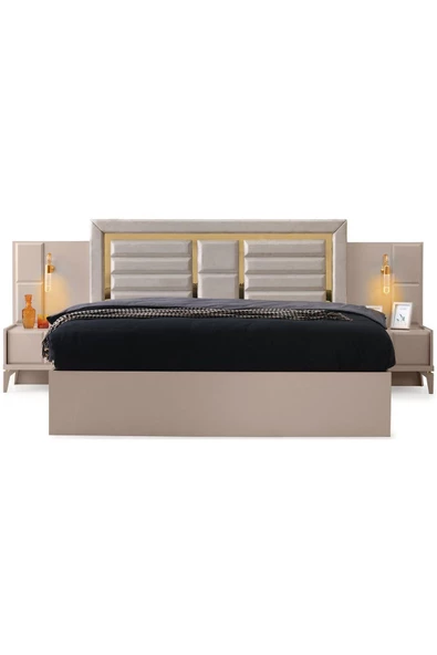 Helsinki Yatak Odası-mdf-kumbeji-6 Kapaklı Ve Aynalı-bazasız Traversli-ücretsiz Nakliye Ve Montaj - 5