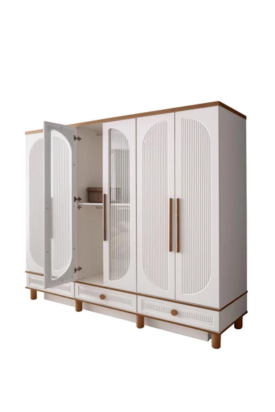 Ücretsiz Montaj-%100 MDF-Aytaşı-Bohem Zerda Yatak Odası Takımı-Bazasız - 5