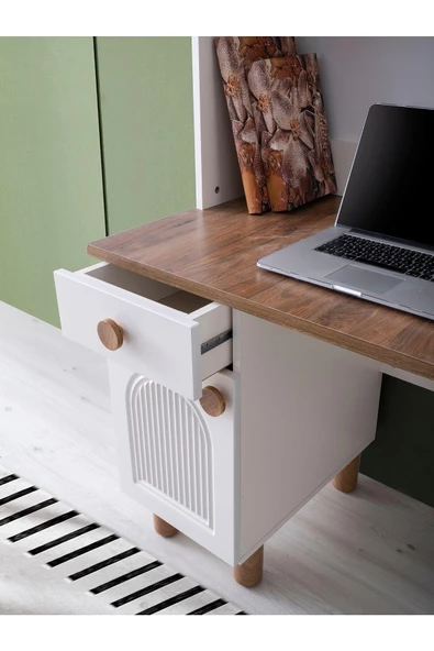 %100 MDF-Aytaşı-Bohem Craft Genç Odası Takımı-Bazasız - 4