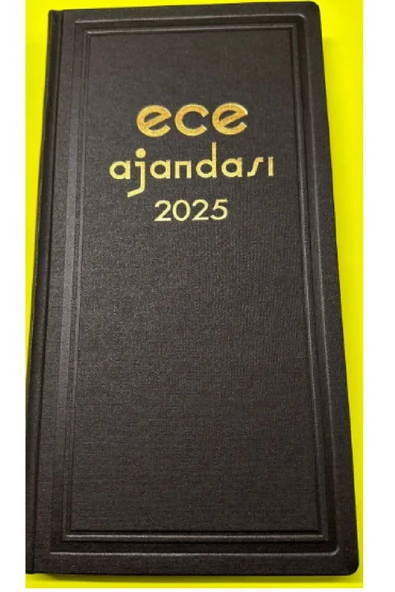 Ece Ajanda Asya 2025  17x33 Uzun Ticari Ajanda