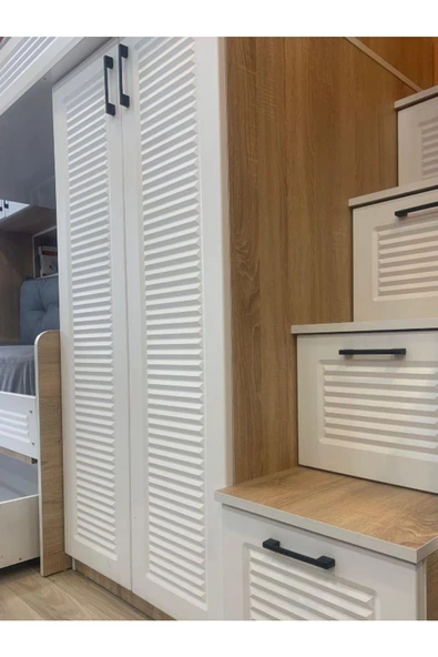 Avm 24 Kırlangıç Genç Odası-yavrulu Ranza Ünitesi-mdf Kapaklı-ücretsiz Montaj - 5