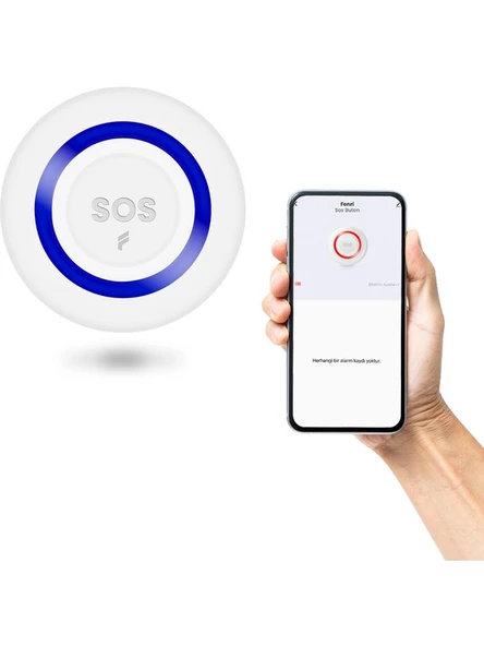 Fonri Akıllı Kablosuz SOS Panik Butonu, 2 Yıl Garantili, Google Asistan ve Tuya Destekli, Wifi, Çoklu bildirim - 5