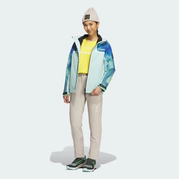 adidas National Geographic Rain.Rdy Three In One Kadın Rüzgarlık IL8984 - Resim 5