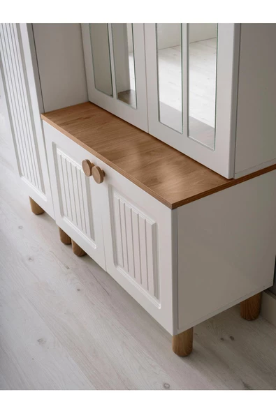 Ücretsiz Montaj-%100 MDF-Aytaşı-Bohem Papatya Aynalı Portmanto - 3