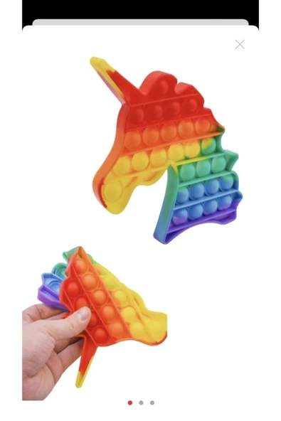 Pop It Push Buble Fidget Unicorn Popit Zihinsel Ve Duyusal Stres Oyuncağı - 3