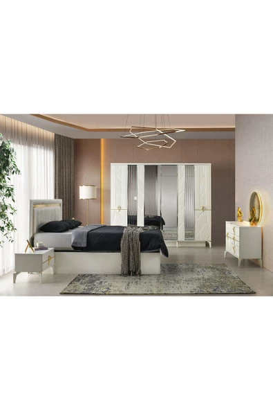 Bükreş Şifonyer-makyaj Masası-ışıklı Aynalı-mdf-aytaşı-ücretsiz Nakliye - 4