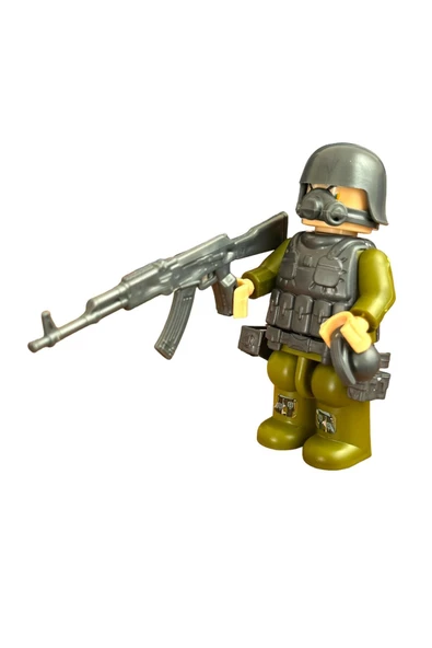 Özel Kuvvetler JUNGLE SPECİAL FORCES Sök-Tak Mini Asker Figür Seti 8 CM Minifigür - 3
