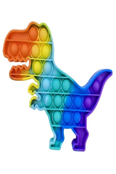 Popit Oyuncak Pop It Push Buble Fidget Kelebek Unicorn Ve Dinozor Zihinsel Ve Duyusal 3 Üi Set - 2
