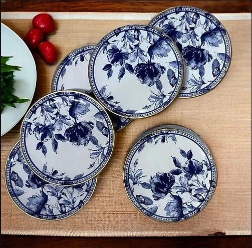 Acar HCA-06713/6 Freesia 6lı Pasta Tabağı - 19 cm - Resim 2