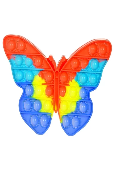 Popit Oyuncak Pop It Push Buble Fidget Kelebek Unicorn Ve Dinozor Zihinsel Ve Duyusal 3 Üi Set - 4