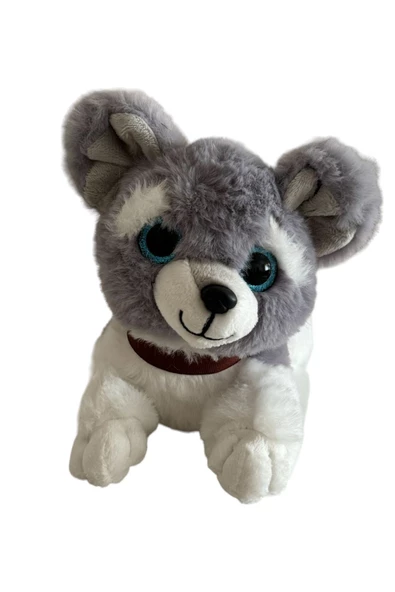 Havlayan Sevimli Peluş Köpek 25 Cm Yatan Köpek Peluş - 9